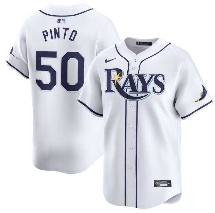 Men's Tampa Bay Rays #50 Rene Pinto White Home Limited Stitched Baseball Jersey Dzhi,We sell and wholesale Men's Tampa Bay Rays #50 Rene Pinto White Home Limited Stitched Baseball Jersey Dzhi on line form chian!